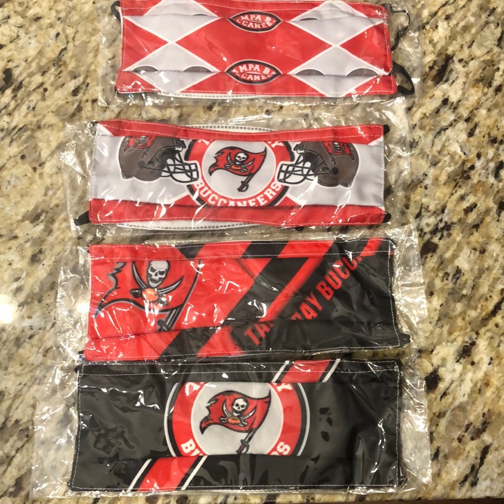 Tampa Bay Buccaneers face mask with filters